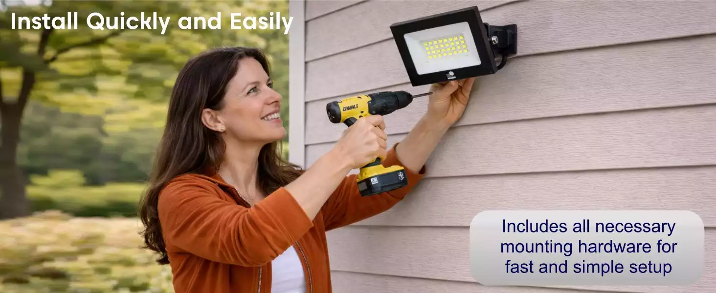 Morris led 20w floodlight easy installation